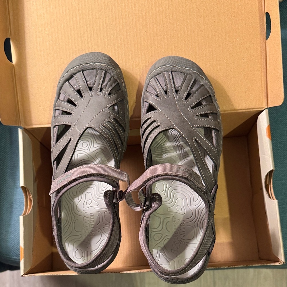 JSport by Jambu Gray Women's Sandals